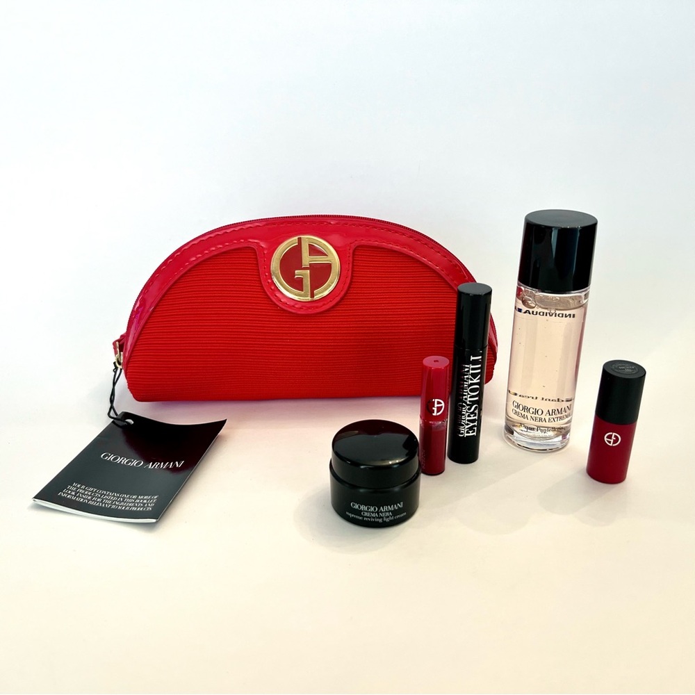 Giorgio Armani 8” Makeup Case - Gift w/ Purchase - Samples Included
